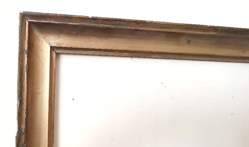 cornice antica legno dorato prima meta' XIX secolo-photo-4