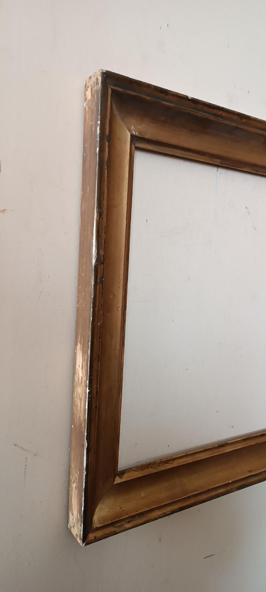 cornice antica legno dorato prima meta' XIX secolo-photo-2