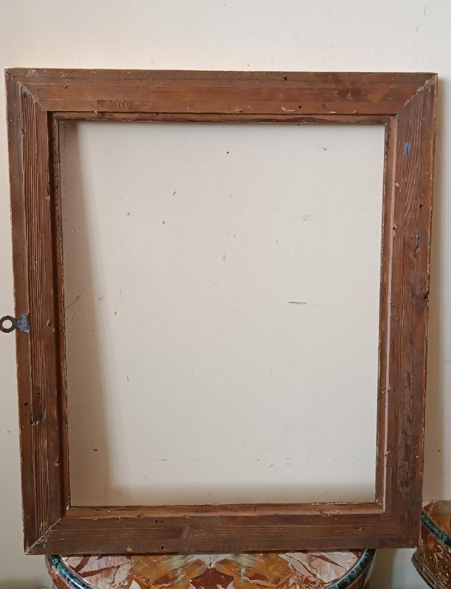 cornice antica legno dorato prima meta' XIX secolo-photo-4