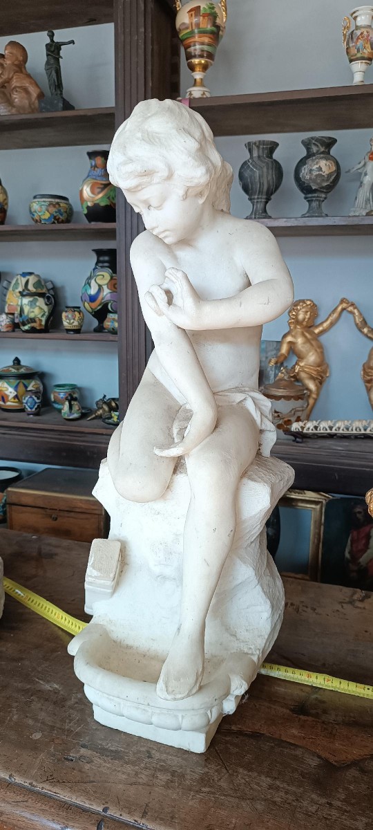 Grande scultura in marmo XIX secolo --photo-3