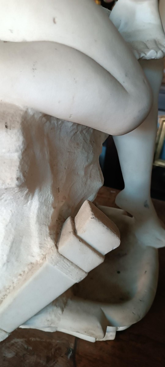 Grande scultura in marmo XIX secolo --photo-2