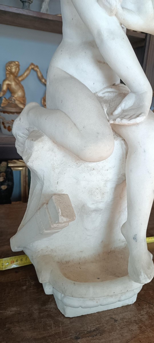 Grande scultura in marmo XIX secolo --photo-7