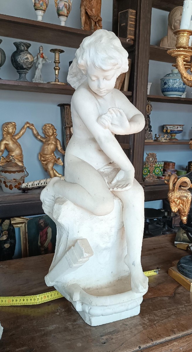 Grande scultura in marmo XIX secolo -