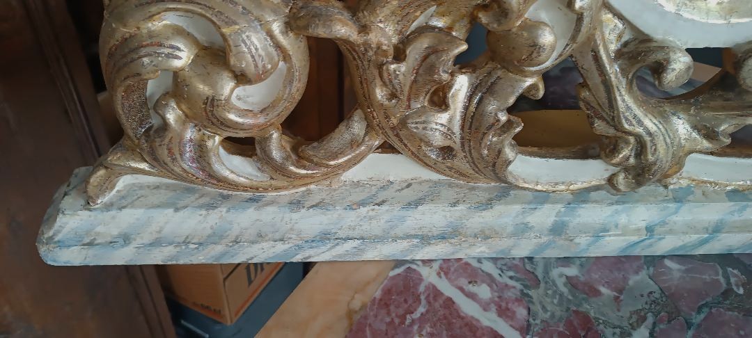 Antico trittico candelieri toscana XVIII secolo-photo-4