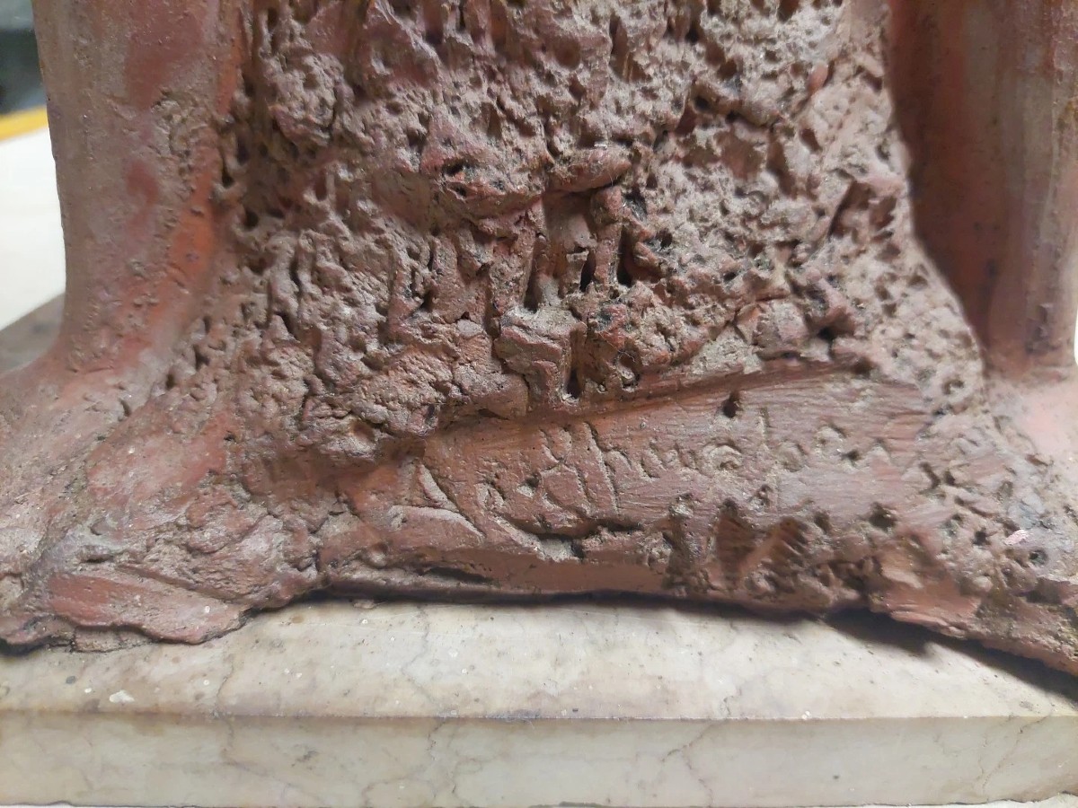 SCULTURA NUDO FEMMINILE "ALBERTO SPARAPANI" TERRACOTTA FIRMATA-photo-1