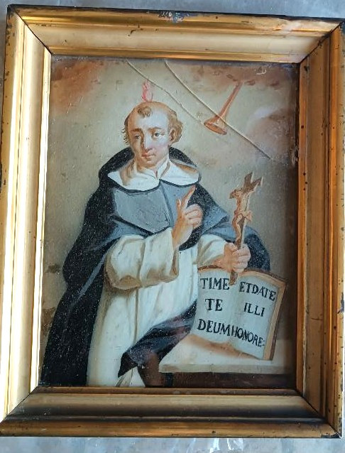 Antico dipinto su vetro-San Vincenzo Ferreri-photo-2