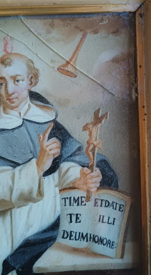 Antico dipinto su vetro-San Vincenzo Ferreri-photo-4