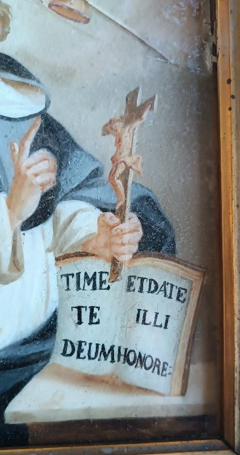 Antico dipinto su vetro-San Vincenzo Ferreri-photo-2