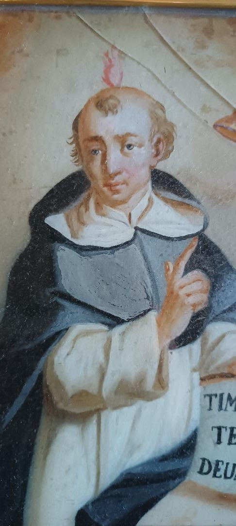 Antico dipinto su vetro-San Vincenzo Ferreri-photo-3