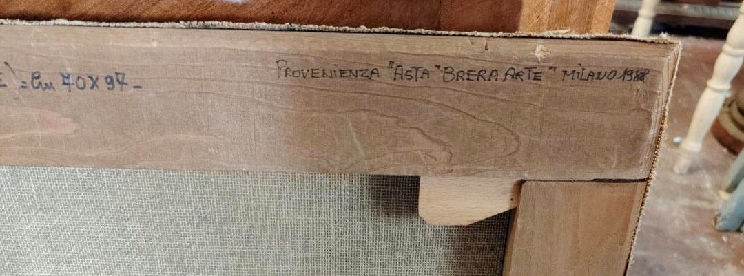 Olio su tela raffigurante nudo femminile , autore Armando Spadini (Florence 1883 - Rome 1995) --photo-7