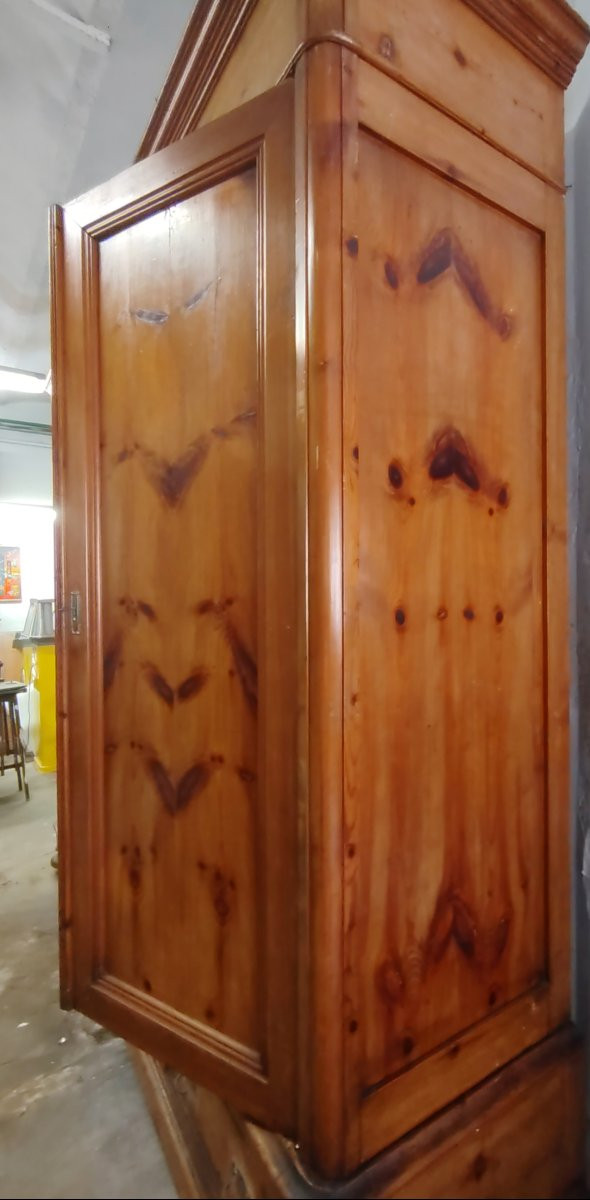 Grande armadio toscano in larice , XIX  secolo-photo-1