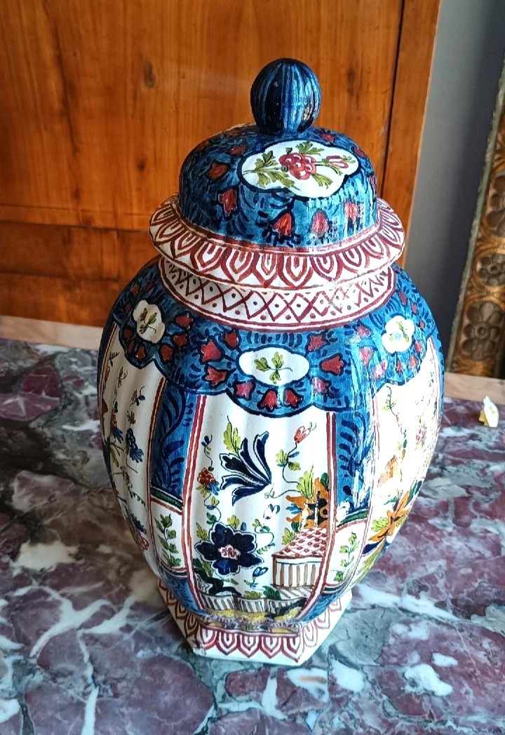 ANTICO VASO CERAMICA TERRAGLIA EUROPA XIX SECOLO-photo-2