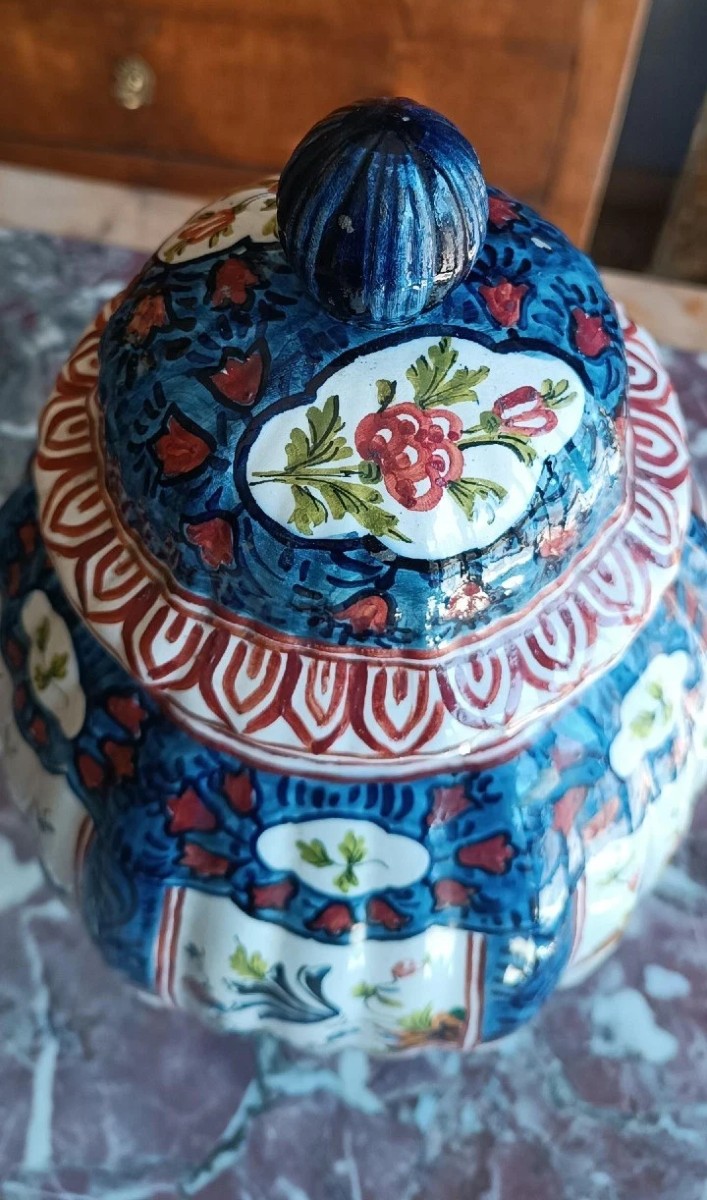 ANTICO VASO CERAMICA TERRAGLIA EUROPA XIX SECOLO-photo-3