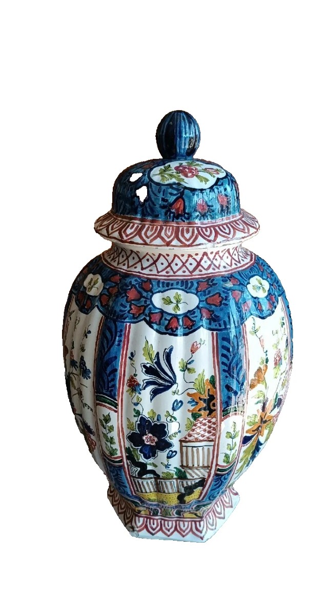 ANTICO VASO CERAMICA TERRAGLIA EUROPA XIX SECOLO