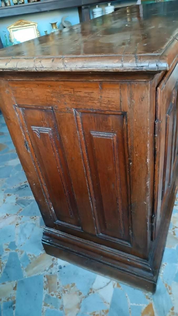 Grande credenza antica in noce italia settentrionale XVII secolo-photo-4