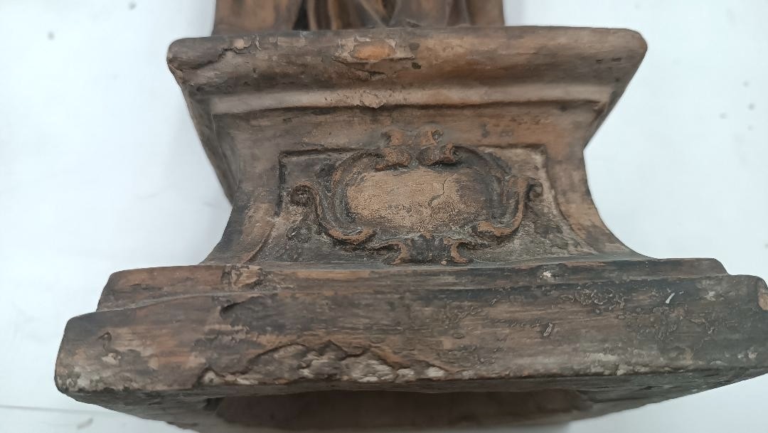 scultura in terracotta XVIII secolo-San Petronio scuola emiliana (ITALIA) h.42 cm-photo-3