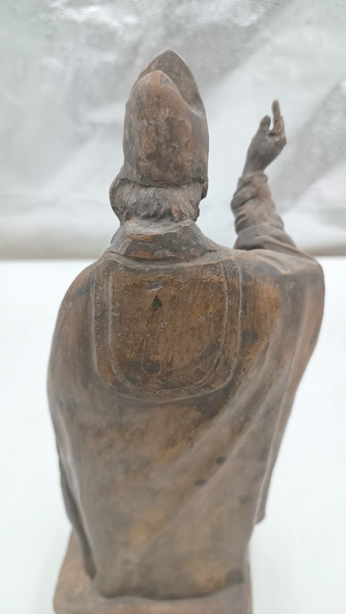 scultura in terracotta XVIII secolo-San Petronio scuola emiliana (ITALIA) h.42 cm-photo-5