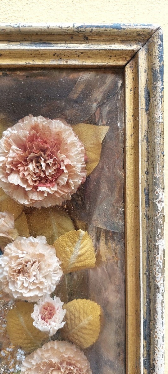  Teca  devozionale Madonna del Rosario XIX SECOLO 40x33 cm-photo-4