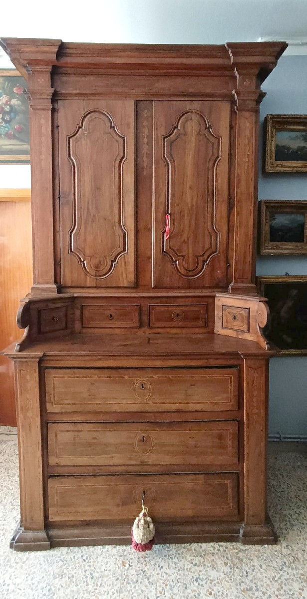 Antico mobile da sacrestia XVIII secolo-photo-5