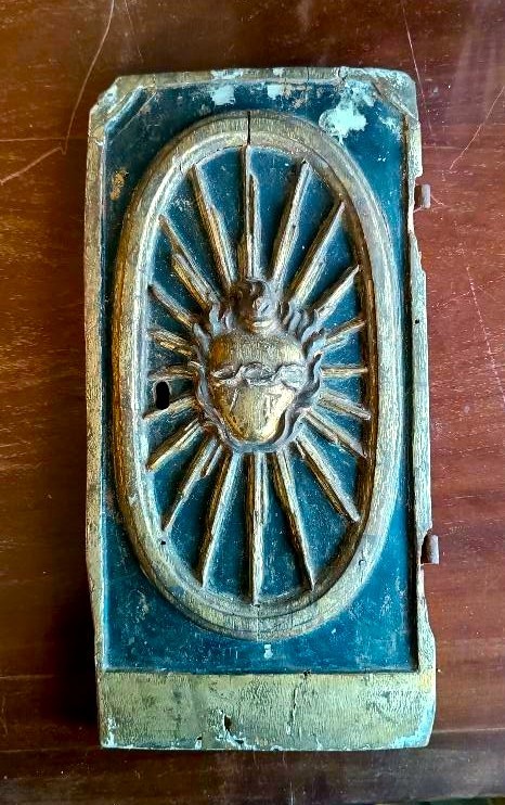 Antico fregio porta tabernacolo ,XVII secolo italia-