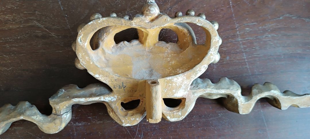 Antico fregio dorato in legno ,toscana XVIII secolo-photo-2