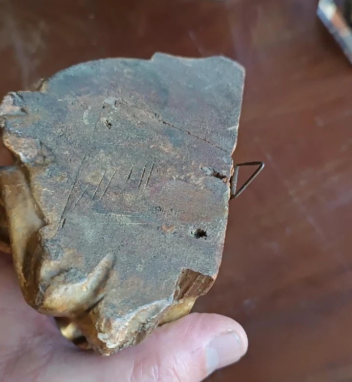 Antico fregio dorato in legno mensolina mensola-photo-3