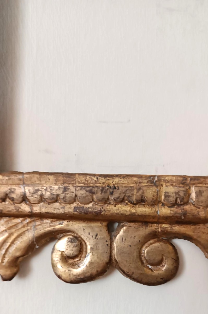 Antica cornice legno dorato XVIII secolo-photo-2