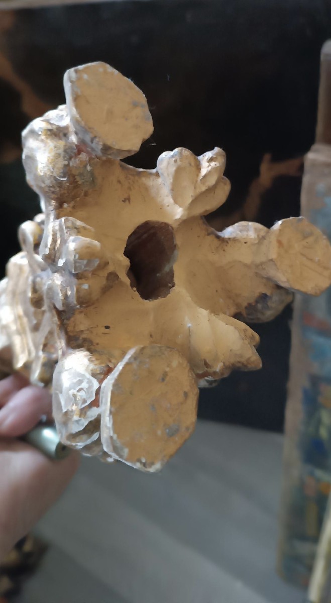 Antica coppia candelieri italia XVIII secolo-photo-5