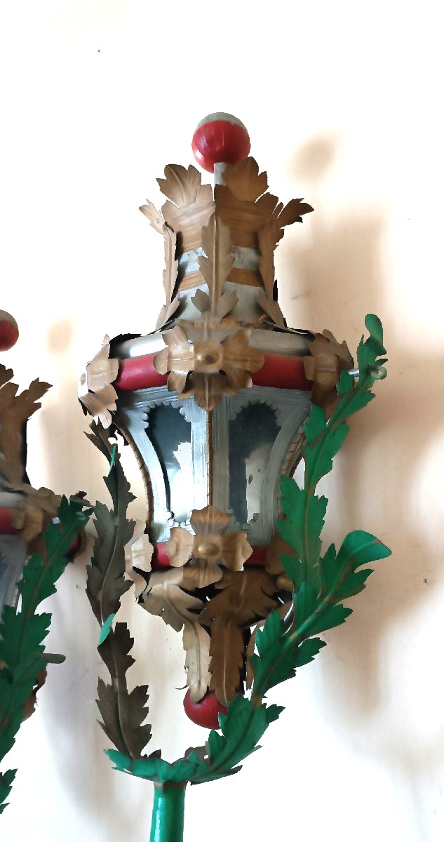 Coppia di lanterne inizi XIX secolo Toscana-photo-4