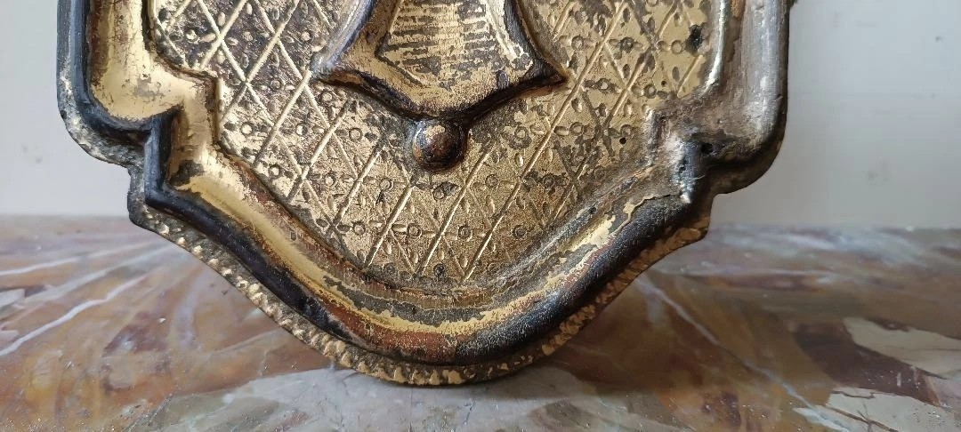 Antica porta tabernacolo in legno dorato e intagliato ,XVII secolo italia--photo-3