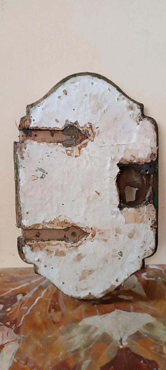 Antica porta tabernacolo in legno dorato e intagliato ,XVII secolo italia--photo-2