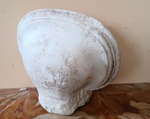 Piccola acquasantiera antica in marmo XVII secolo toscana-photo-2