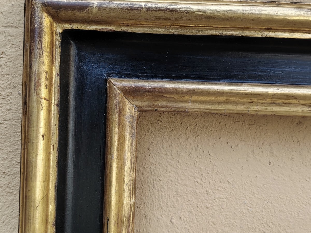 Cornice  in legno  Salvador Rosa sagomatai dorati in oro zecchino-photo-3