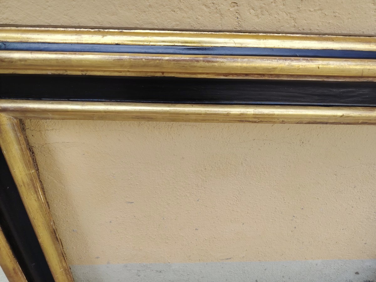 Cornice  in legno  Salvador Rosa sagomatai dorati in oro zecchino-photo-4