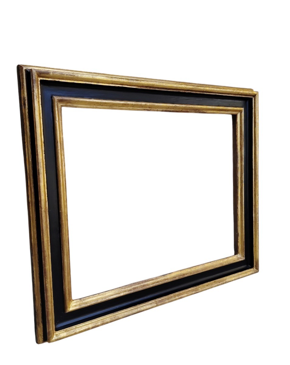 Cornice  in legno  Salvador Rosa sagomatai dorati in oro zecchino