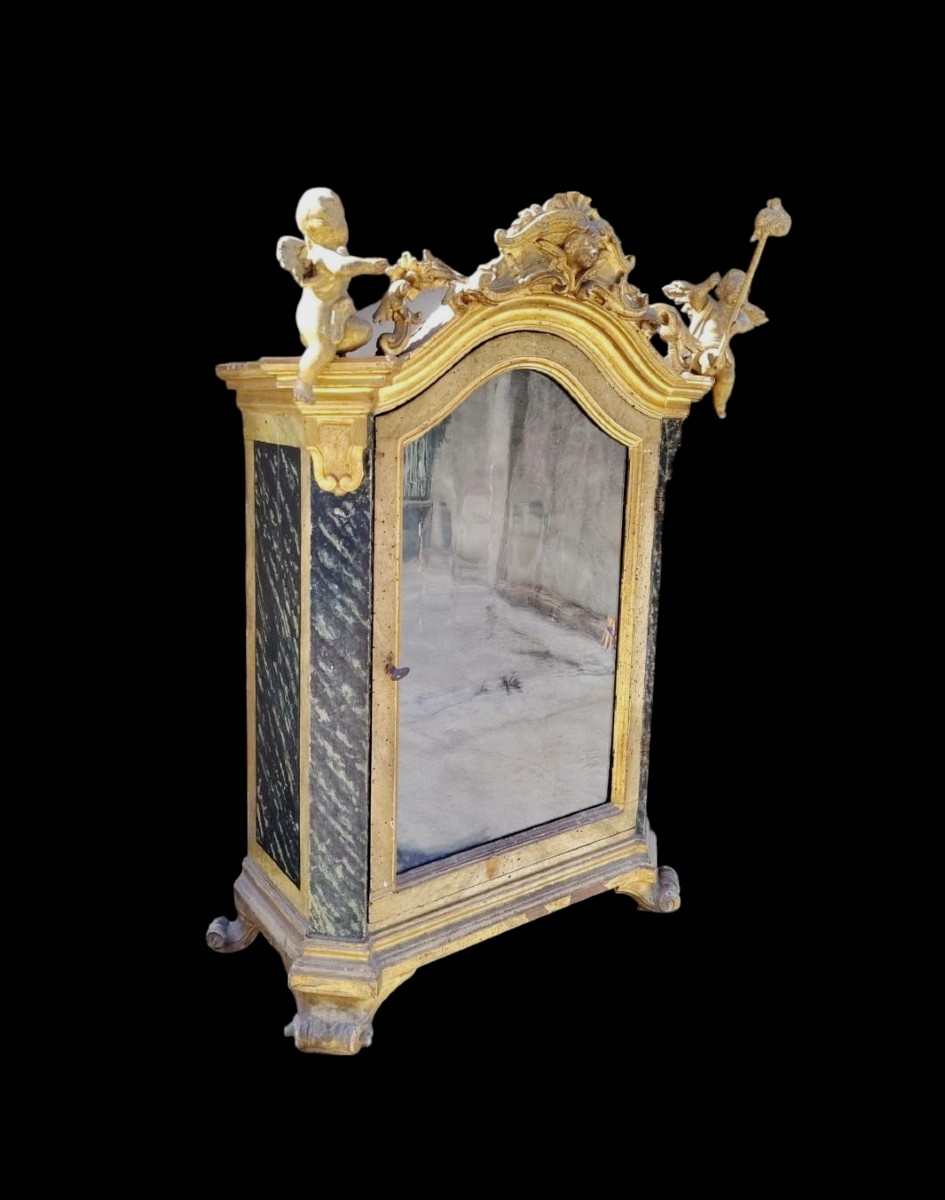Antica teca vetrina Periodo Barocco toscana fine 600