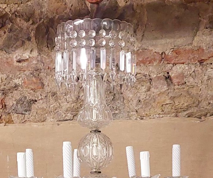 Grande lampadario di cristallo Francia anni '30/'40 -photo-6
