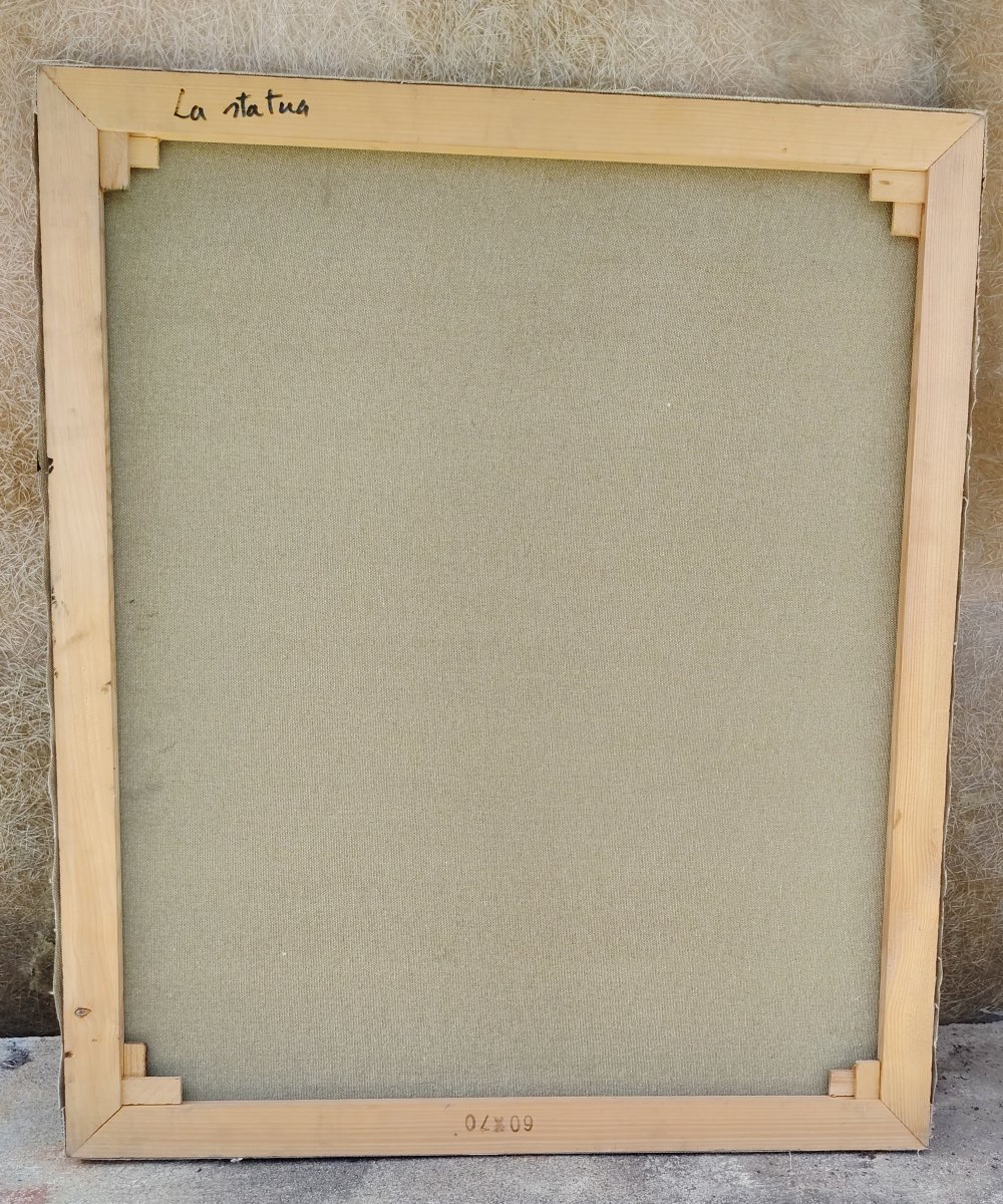 Dipinto olio su tela Franco Prayer (1924) tela 70x60-photo-1