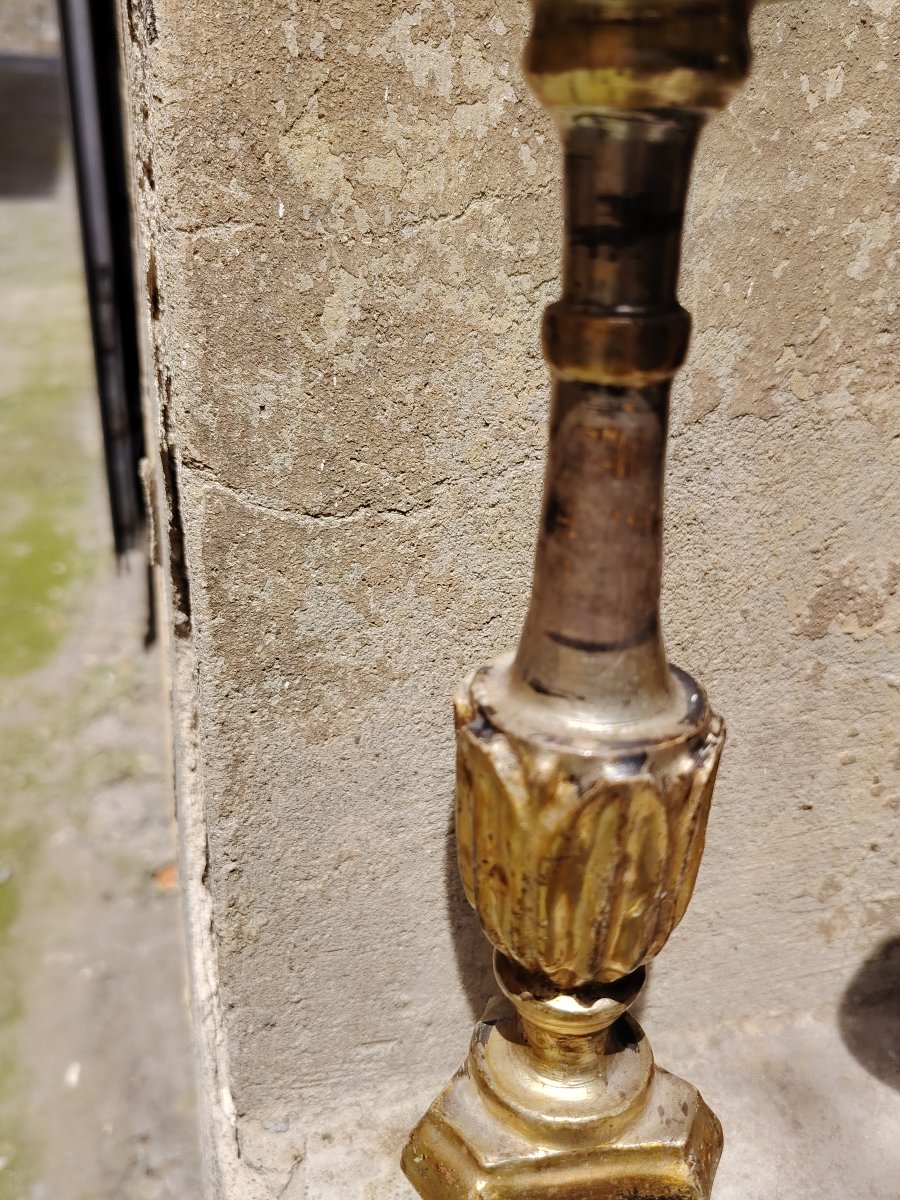 Coppia Candelieri antichi Luigi XVI  Argento E Mecca Originali-photo-4