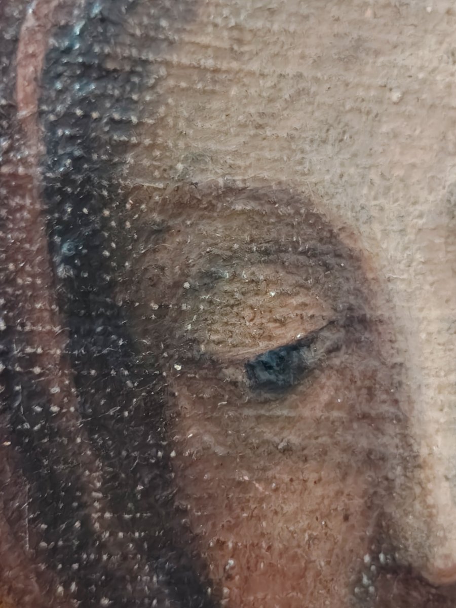 Olio Su Tela raffigurante madonna orante  XVII secolo-photo-5