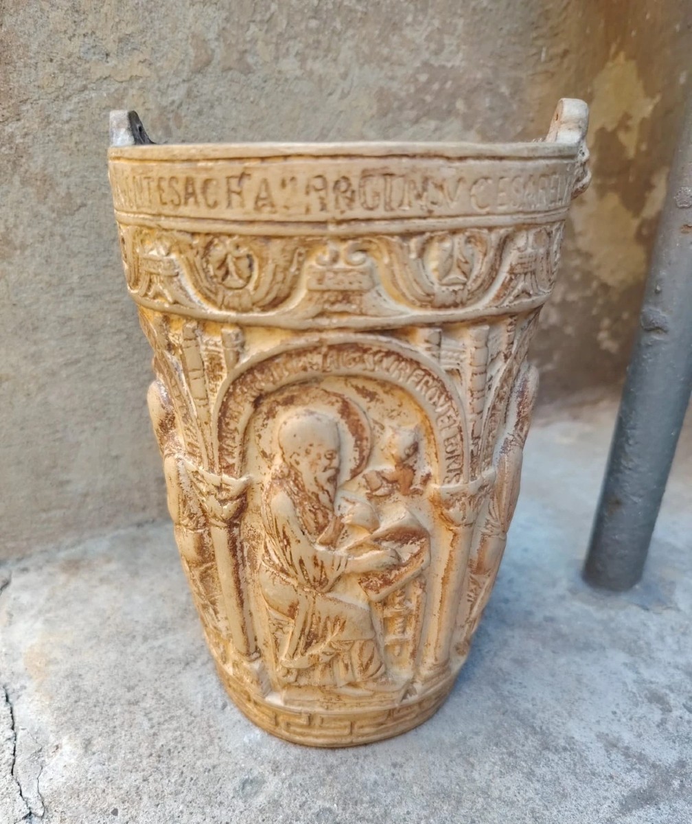 SECCHIELLO LITURGICO IN TERRACOTTA DI SIGNA PRIMI 900-photo-2