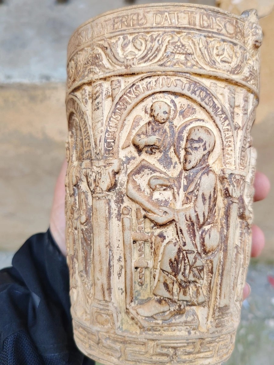 SECCHIELLO LITURGICO IN TERRACOTTA DI SIGNA PRIMI 900-photo-7