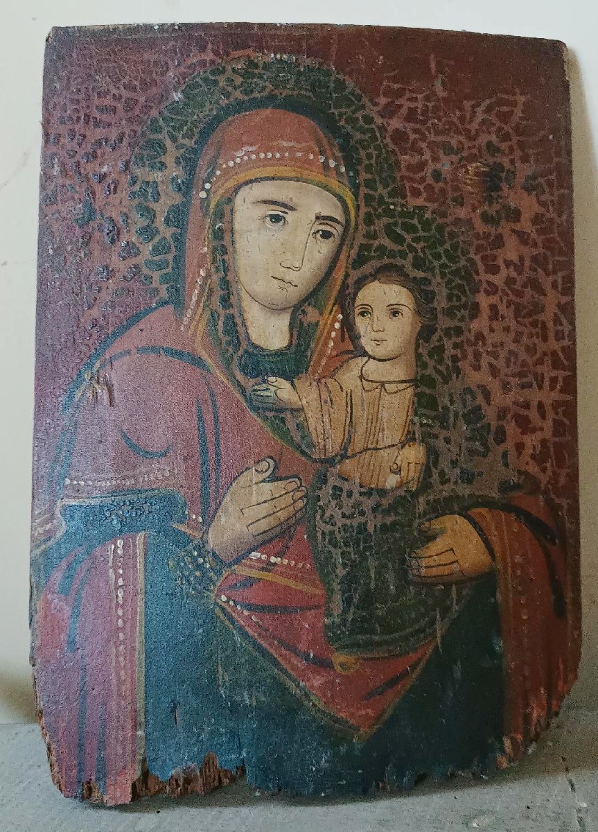 icona antica ortodossa Madonna Odigitria-photo-2