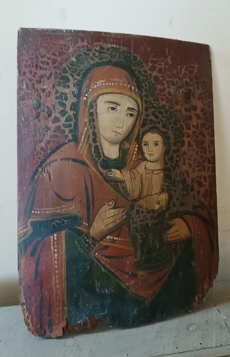 icona antica ortodossa Madonna Odigitria-photo-3