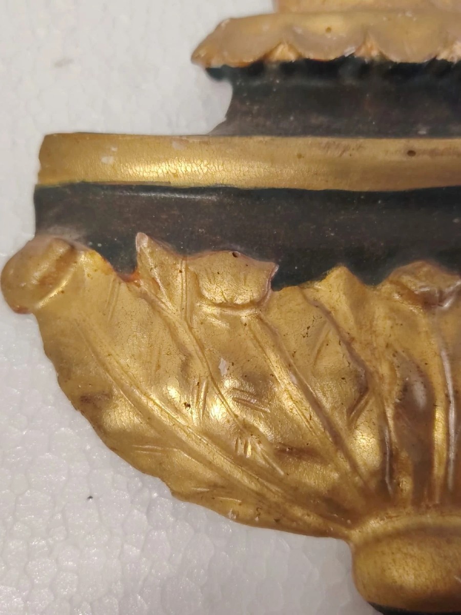 Grande Fregio In Legno Dorato Fine XVIII secolo Neoclassico-photo-2