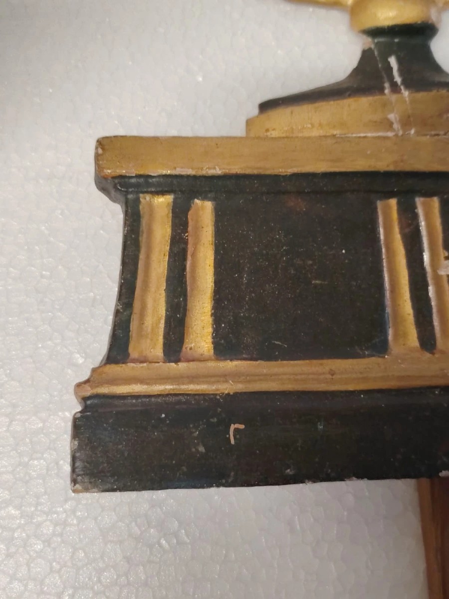 Grande Fregio In Legno Dorato Fine XVIII secolo Neoclassico-photo-1