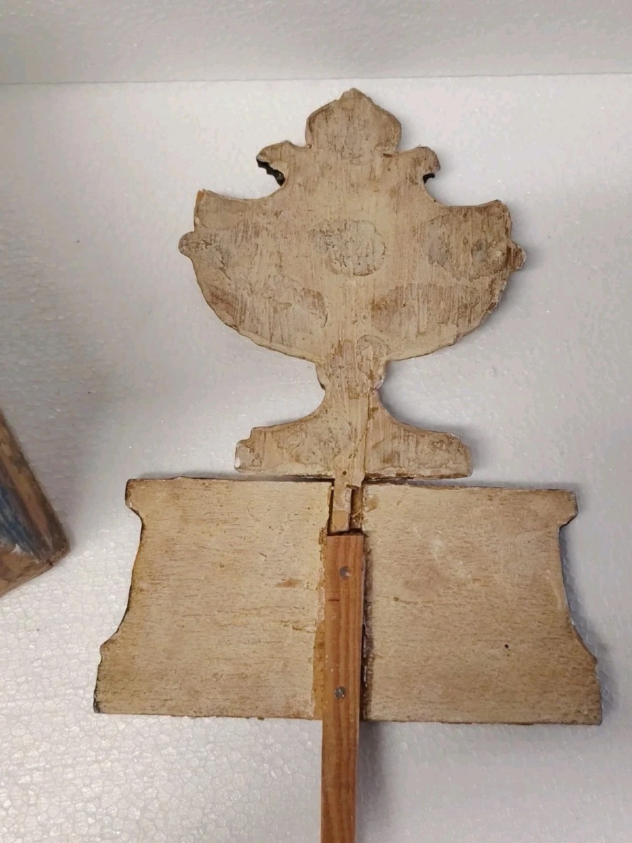 Grande Fregio In Legno Dorato Fine XVIII secolo Neoclassico-photo-3