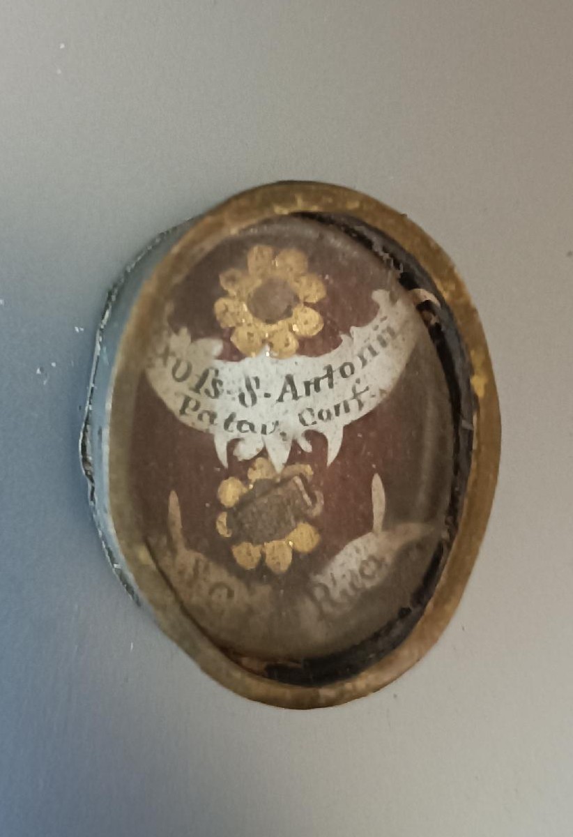 Antica doppia reliquia sant'Antonio Da Padova e santa Caterina de Ricci-photo-2