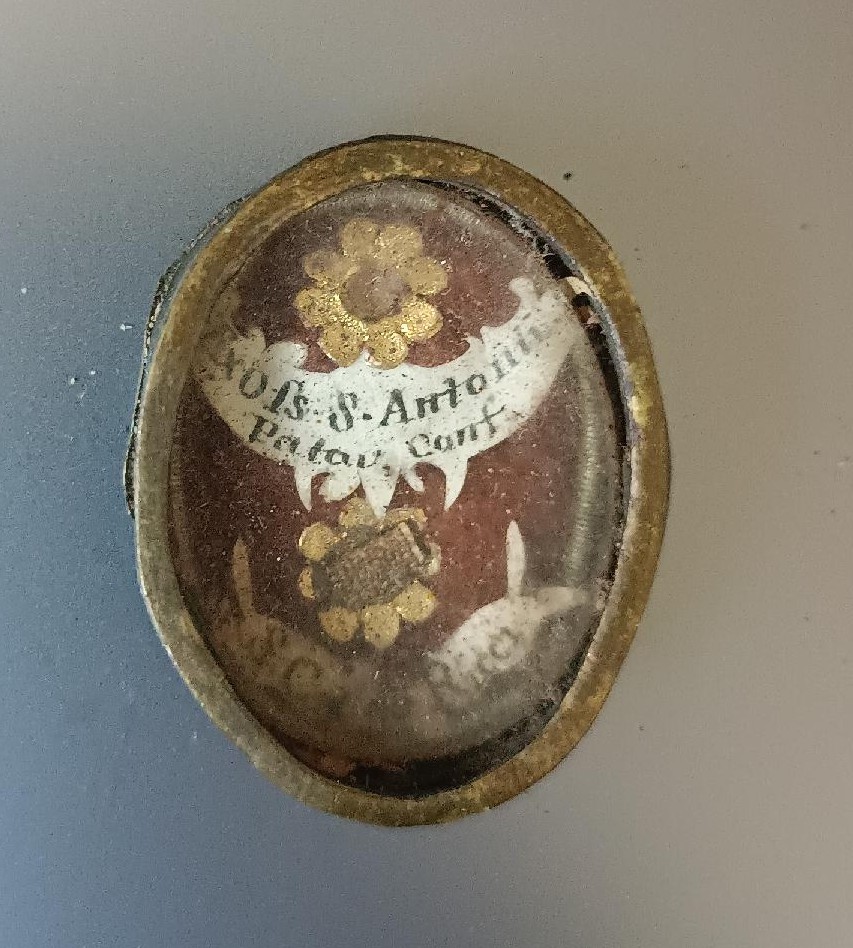 Antica doppia reliquia sant'Antonio Da Padova e santa Caterina de Ricci-photo-3