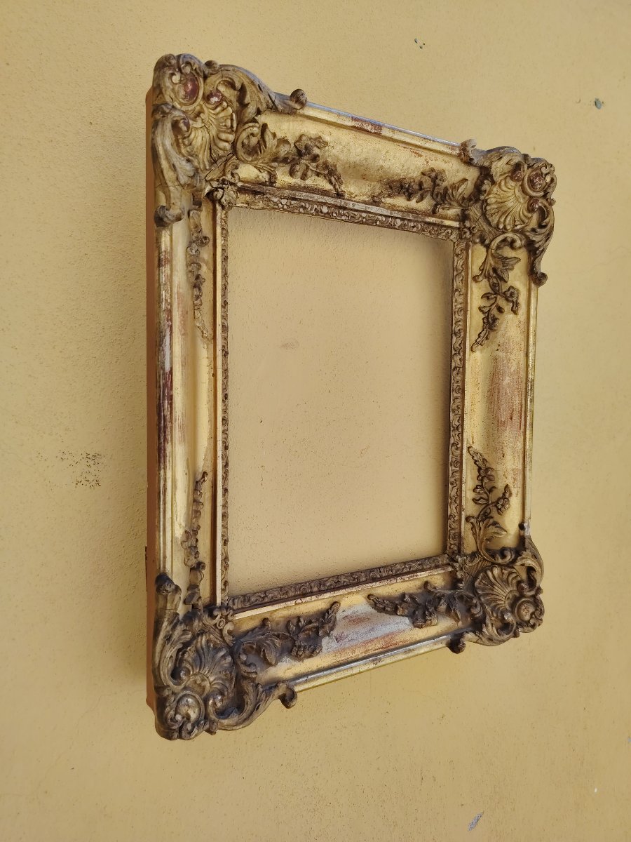 cornice barocca dell'800 , legno  dorato -photo-1